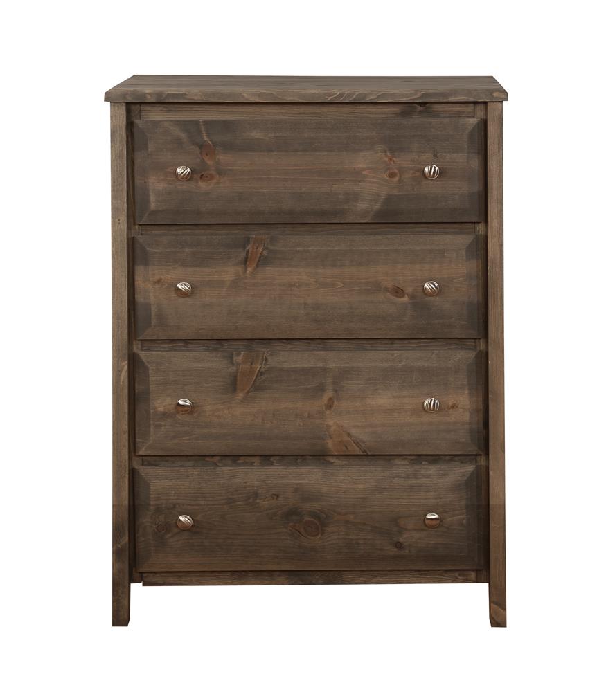 Wrangle Hill - Wrangle Hill 4-drawer Chest Gun Smoke