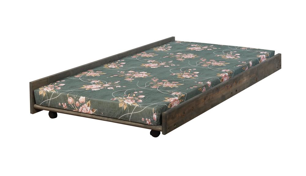 Wrangle Hill - Wrangle Hill Trundle with Bunkie Mattress Gun Smoke