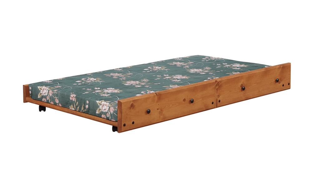 Wrangle Hill - Wrangle Hill Trundle with Bunkie Mattress Amber Wash