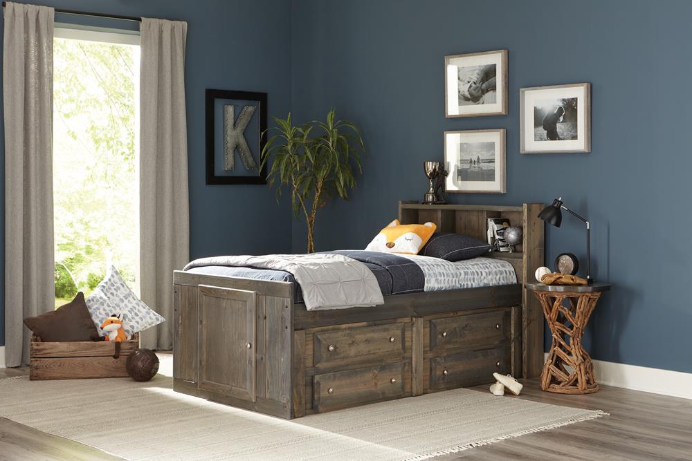 Wrangle Hill - Wrangle Hill Twin Storage Bed Gun Smoke