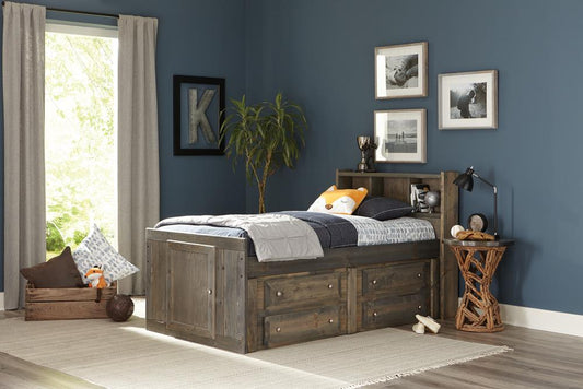 Wrangle Hill - Wrangle Hill Twin Storage Bed Gun Smoke
