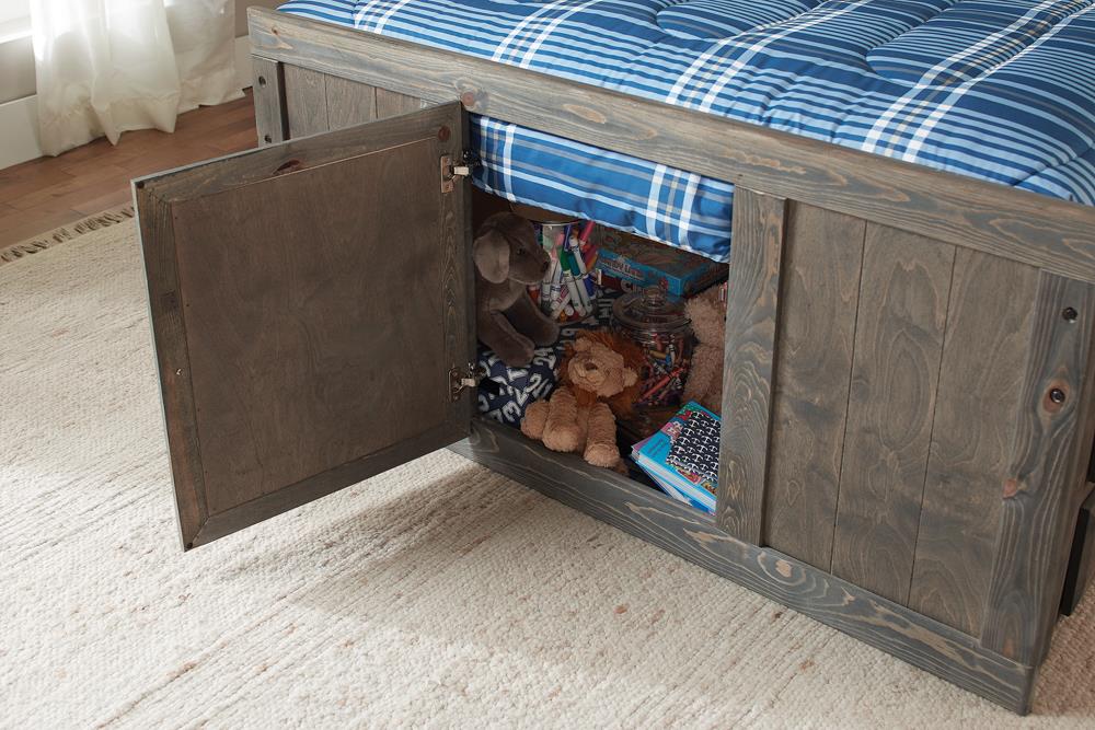 Wrangle Hill - Wrangle Hill Twin Storage Bed Gun Smoke