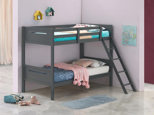 Littleton - Littleton Twin/Twin Bunk Bed Grey
