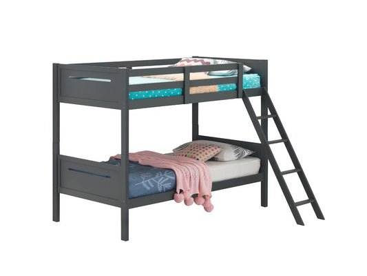Littleton - Littleton Twin/Twin Bunk Bed Grey