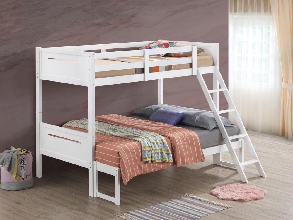 Littleton - Littleton Twin/Full Bunk Bed White