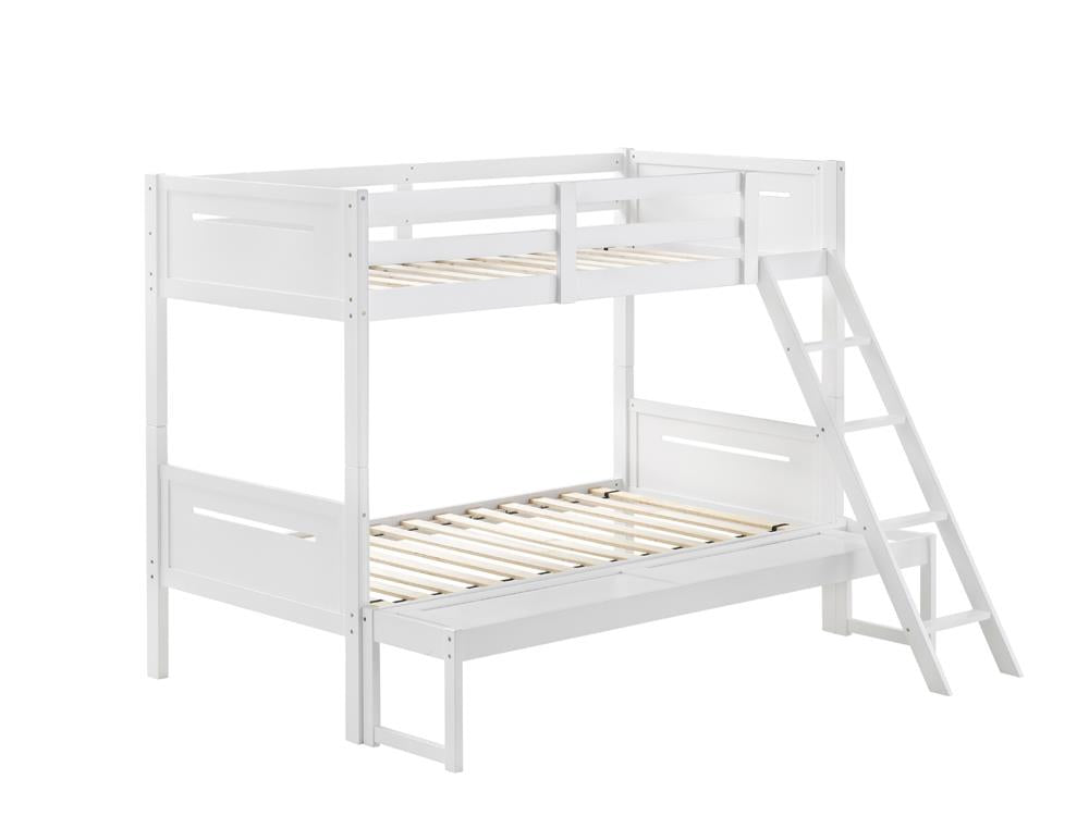 Littleton - Littleton Twin/Full Bunk Bed White