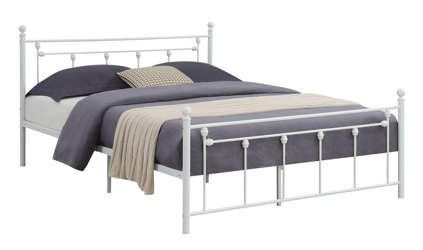 Canon - Canon Metal Slatted Headboard Platform Bed