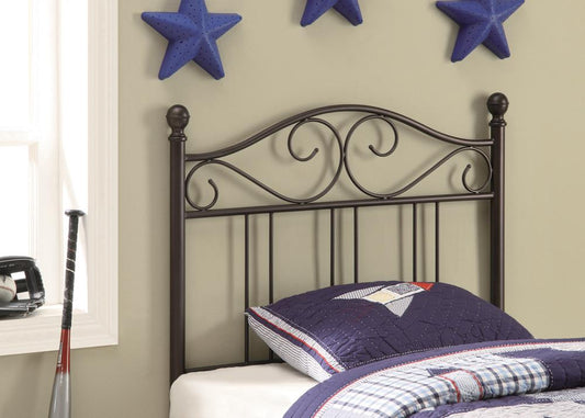 Ellis - Ellis Scroll Twin Headboard Dark Bronze