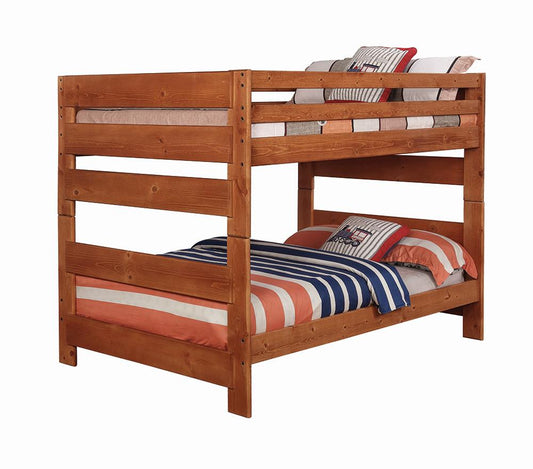 Wrangle Hill - Wrangle Hill Full over Full Bunk Bed Amber Wash