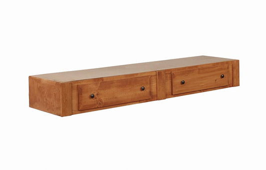 Wrangle Hill - Wrangle Hill 2-drawer Under Bed Storage Amber Wash