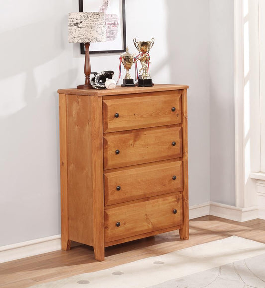 Wrangle Hill - Wrangle Hill 4-drawer Chest Amber Wash