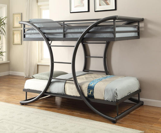 Stephan - Stephan Twin over Twin Bunk Bed Gunmetal