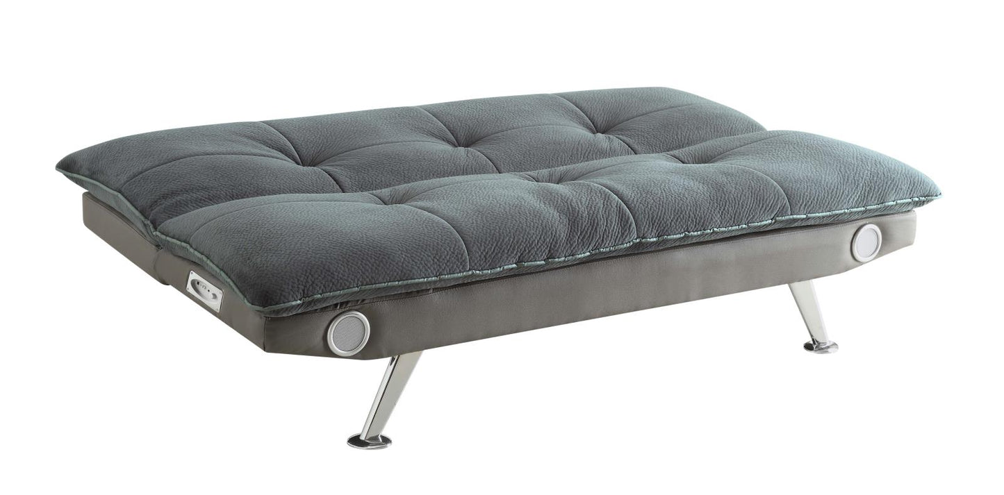 Odel - Odel Upholstered Sofa Bed with Bluetooth Speakers Grey