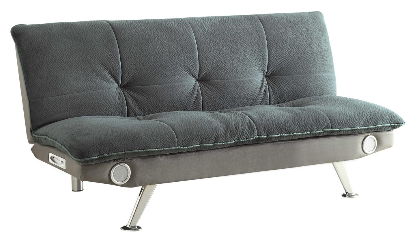 Odel - Odel Upholstered Sofa Bed with Bluetooth Speakers Grey