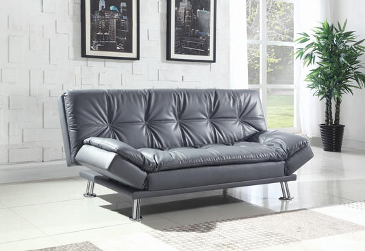 Dilleston - Dilleston Tufted Back Upholstered Sofa Bed Grey