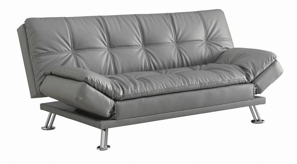Dilleston - Dilleston Tufted Back Upholstered Sofa Bed Grey