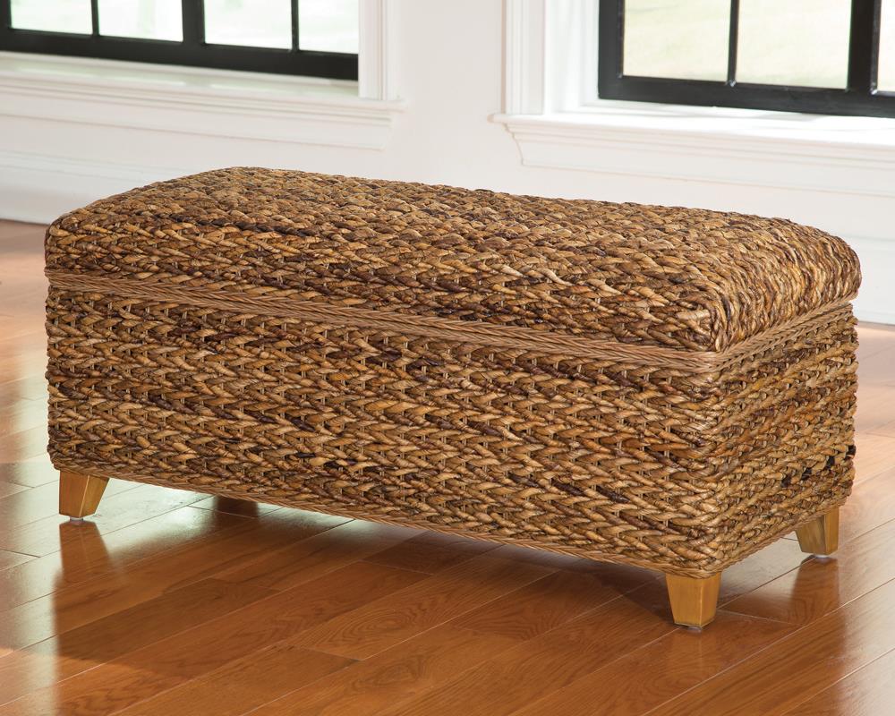 Laughton - Laughton Hand-Woven Storage Trunk Amber