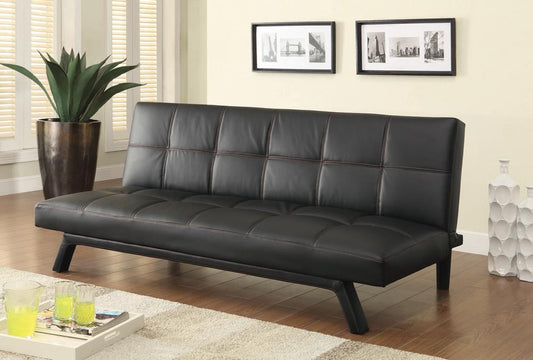 Corrie - Corrie Biscuit-tufted Upholstered Sofa Bed Black