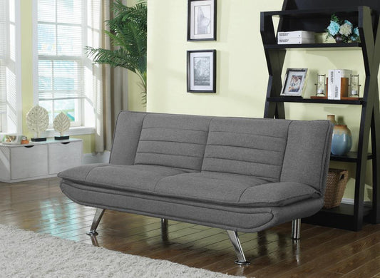Julian - Julian Upholstered Sofa Bed with Pillow-top Seating Grey