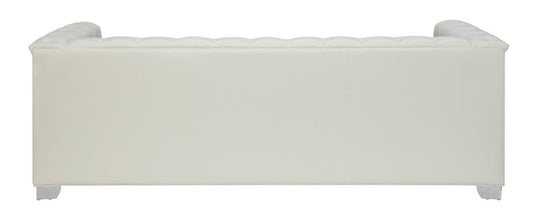 Chaviano - Chaviano Tufted Upholstered Sofa Pearl White
