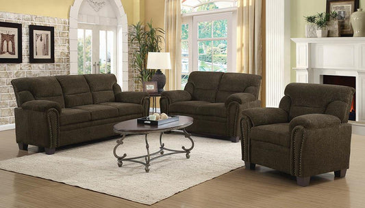 Clemintine - Clemintine Upholstered Pillow Top Arm Living Room Set