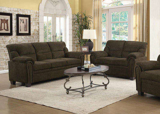 Clemintine - Clemintine Upholstered Pillow Top Arm Living Room Set