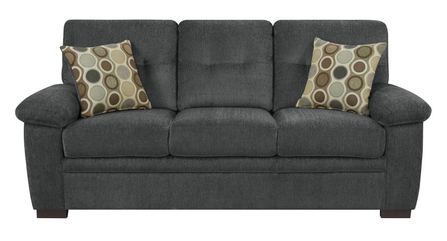 Fairbairn - Fairbairn Upholstered Sofa Charcoal
