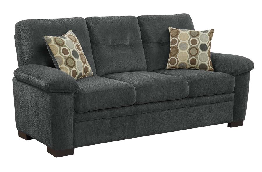 Fairbairn - Fairbairn Upholstered Sofa Charcoal