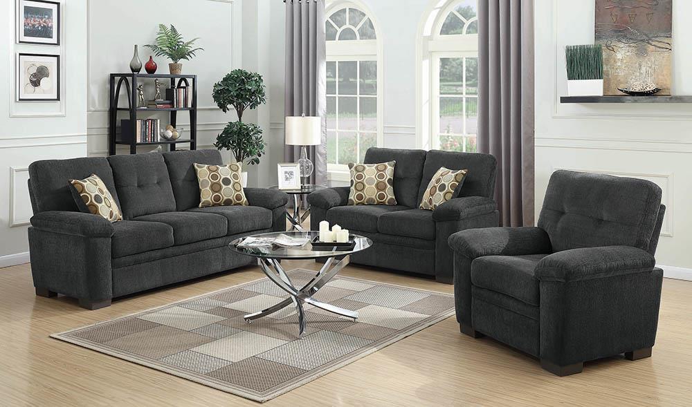Fairbairn - Fairbairn Upholstered Tufted Living Room Set