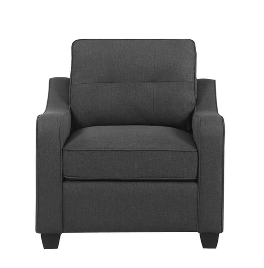 Nicolette - Nicolette Upholstered Tufted Chair Dark Grey
