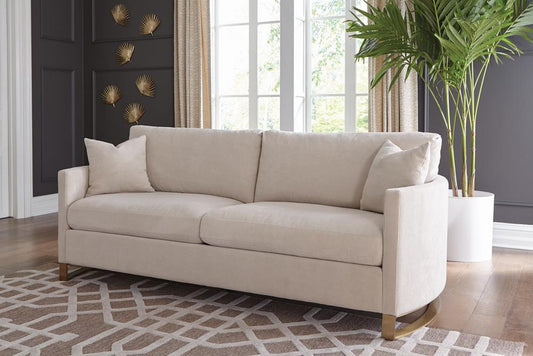 Corliss - Corliss Upholstered Arched Arms Sofa Beige