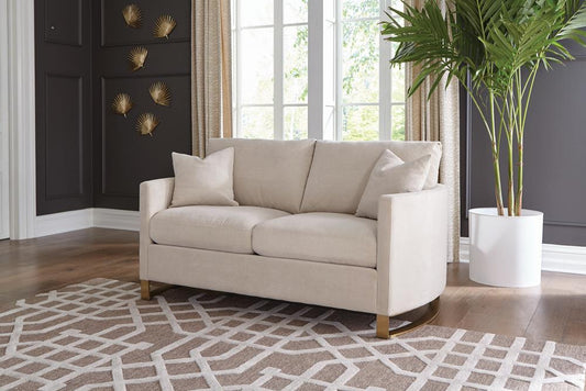Corliss - Corliss Upholstered Arched Arms Loveseat Beige