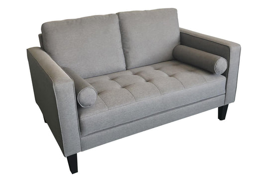Lennox - Lennox Track Arm Upholstered Loveseat Charcoal