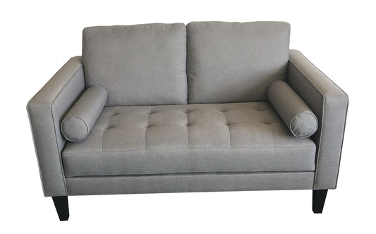Lennox - Lennox Track Arm Upholstered Loveseat Charcoal