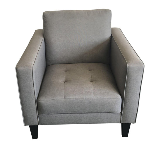 Lennox - Lennox Track Arm Upholstered Chair Charcoal
