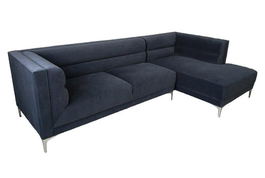 Hetfield - Hetfield Upholstered Channeled Tufted Sectional Indigo