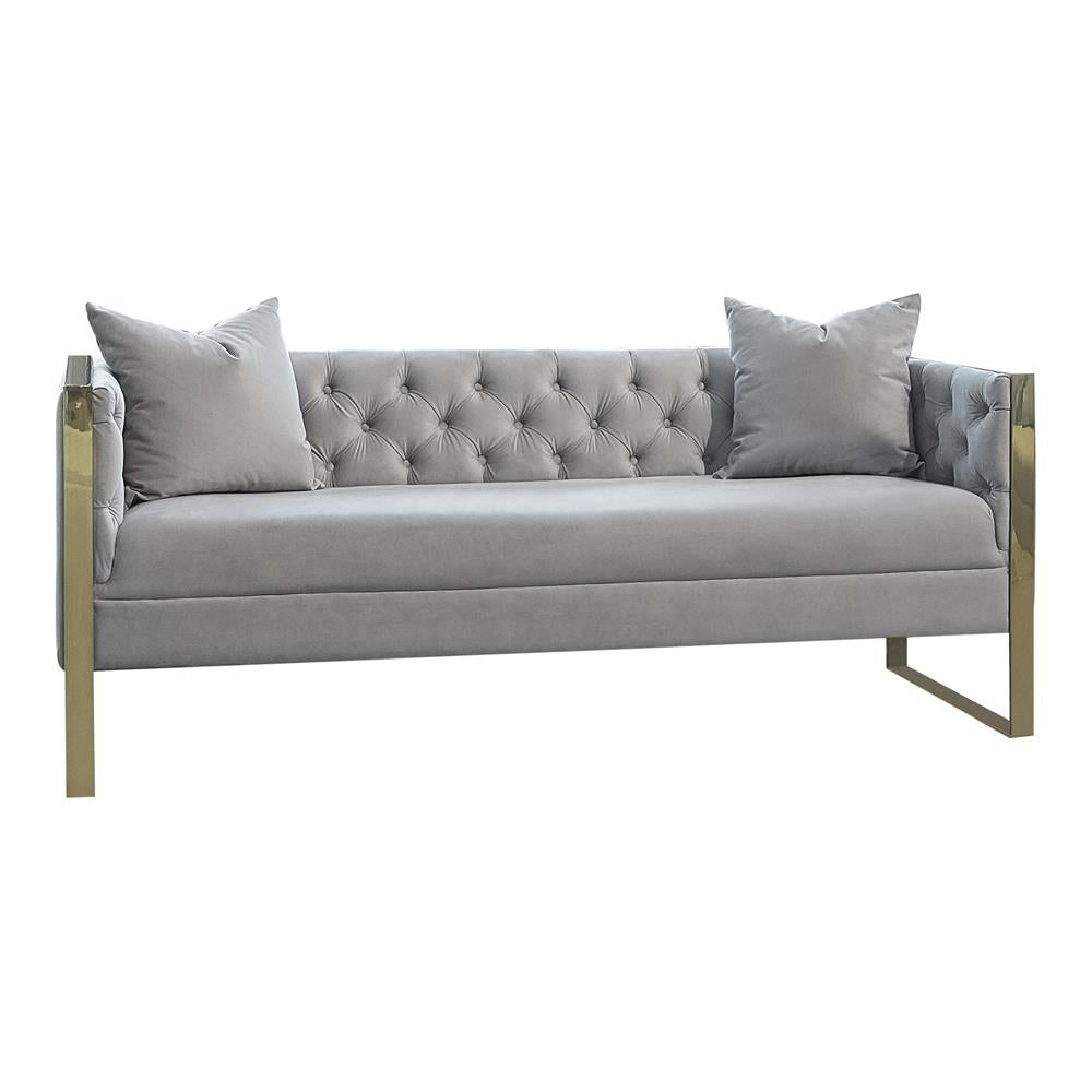 Eastbrook - Eastbrook Tufted Back Sofa Grey