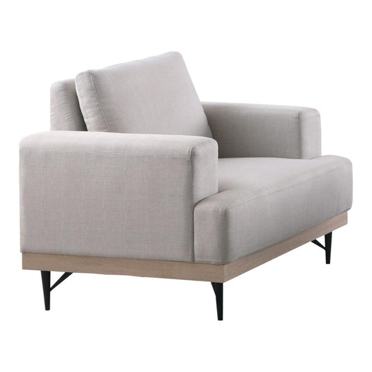 Kester - Kester Recessed Track Arm Chair Beige