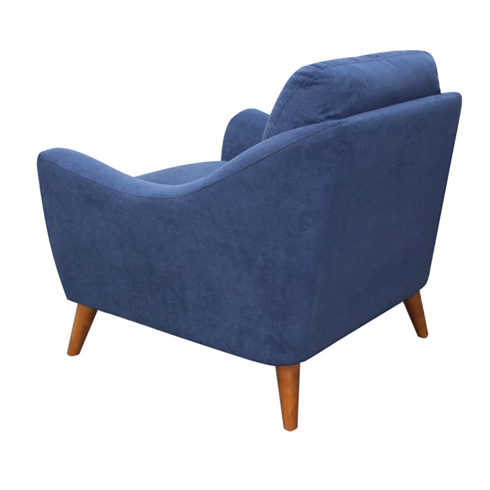 Gano - Gano Sloped Arm Upholstered Chair Navy Blue