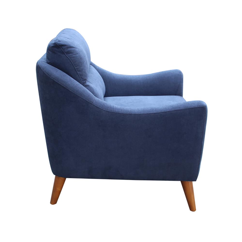 Gano - Gano Sloped Arm Upholstered Chair Navy Blue
