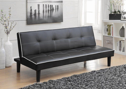 Katrina - Katrina Tufted Upholstered Sofa Bed Black