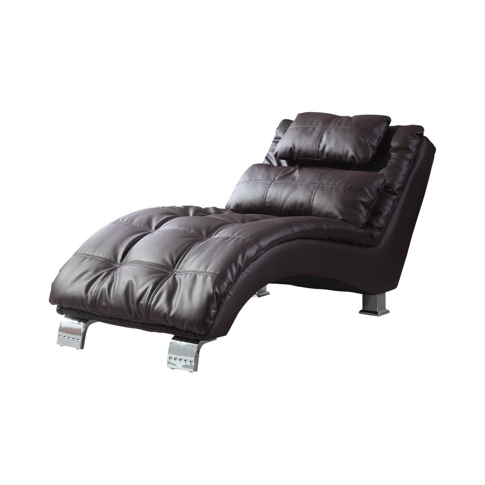 Dilleston - Dilleston Upholstered Chaise Brown