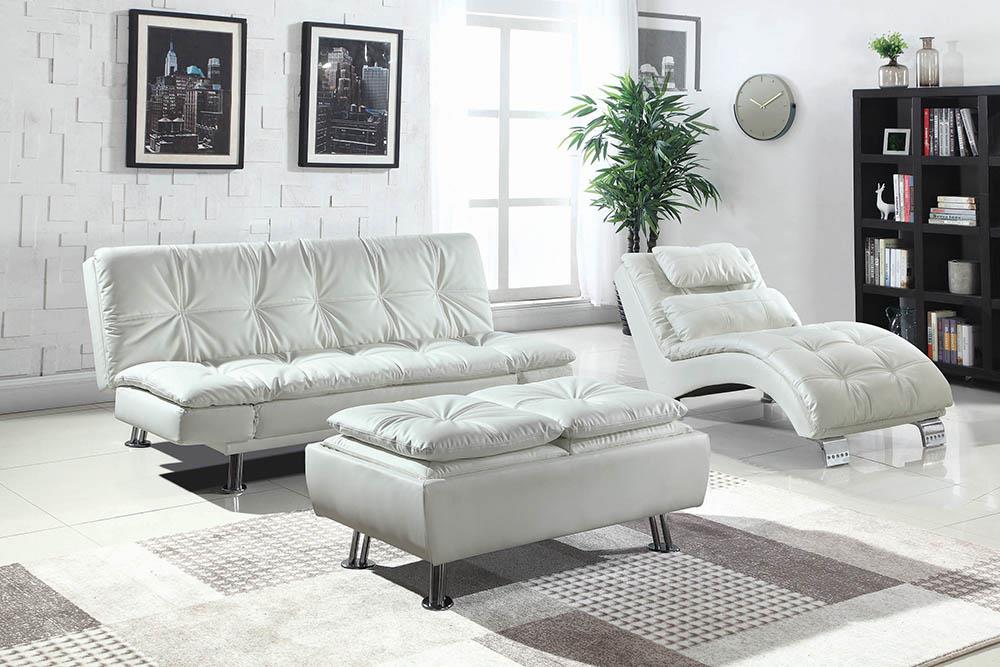 Dilleston - Dilleston Upholstered Chaise White