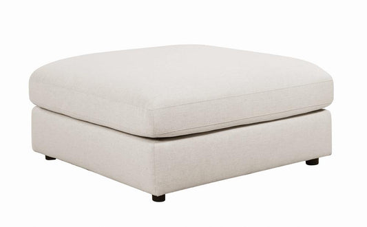 Serene - Serene Upholstered Rectangular Ottoman Beige