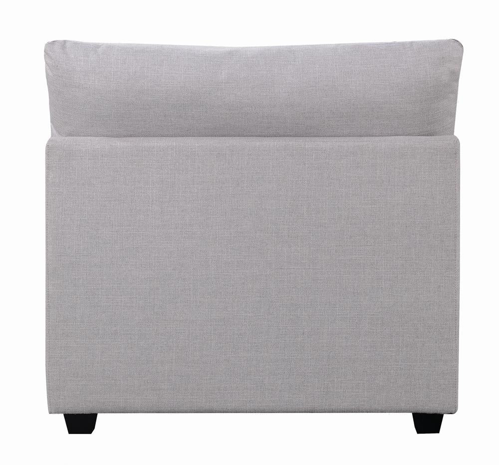 Cambria - Cambria Upholstered Armless Chair Grey