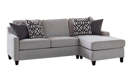 Luanne - Luanne Upholstered Cushion Back Sectional Grey