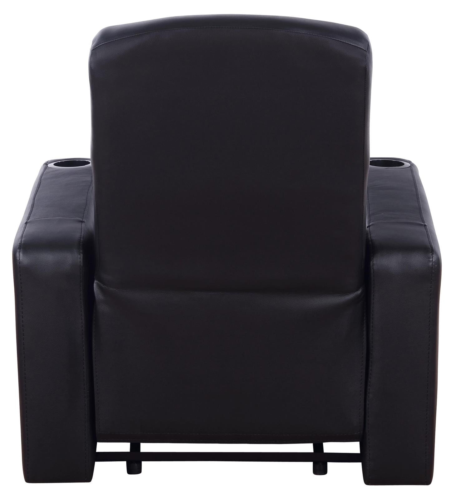 Cyrus - Cyrus Upholstered Recliner Living Room Set Black