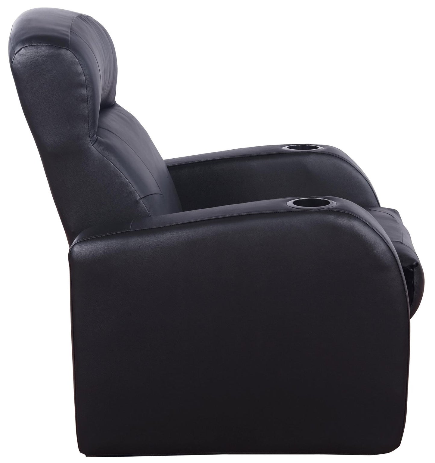 Cyrus - Cyrus Upholstered Recliner Living Room Set Black