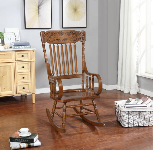 Sara - Sara Back Rocking Chair Warm Brown