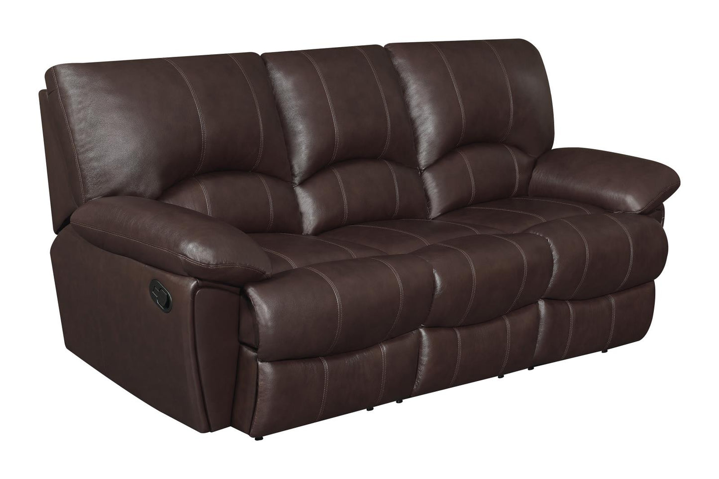 Clifford - Clifford Upholstered Pillow Top Arm Living Room Set Chocolate Brown